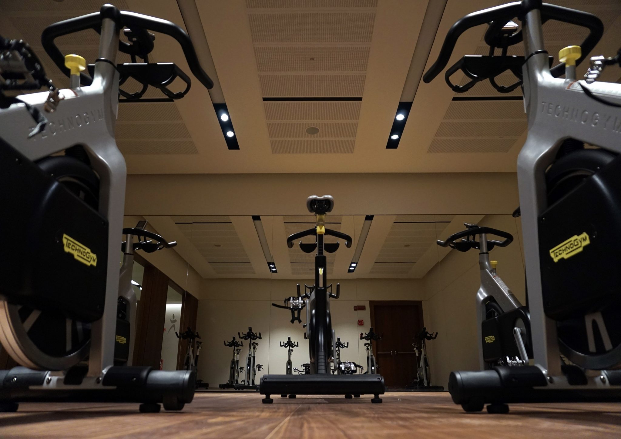 BPM Fitness Club, sala Spin con group cycle technogym