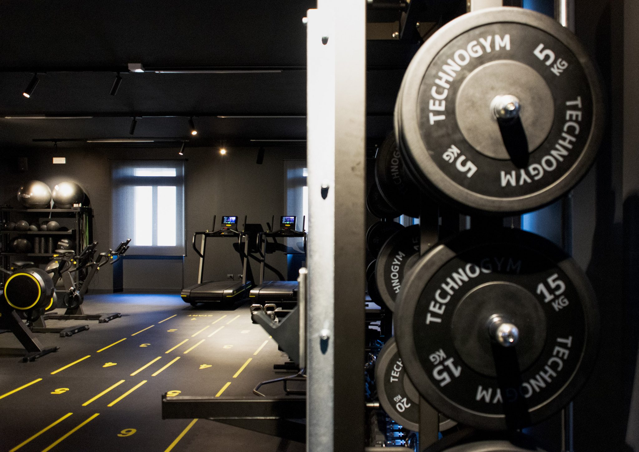 Storm Club, area skill con particolare su dischi Technogym