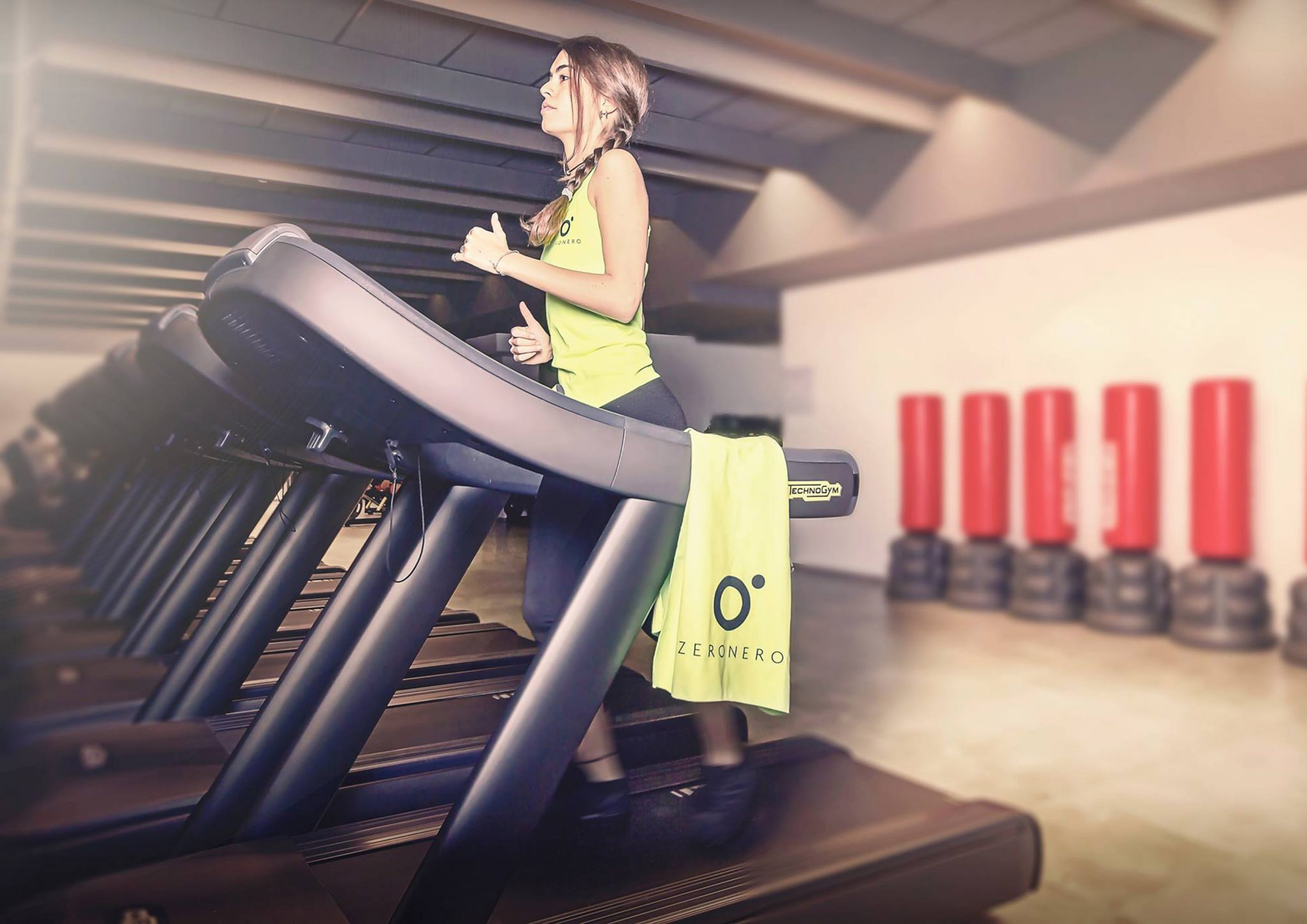 Zero Nero Fitness Club, area Cardio e Technogym Run